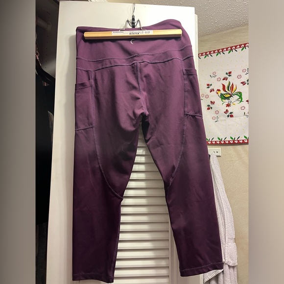 Zyia Active Purple Tights Size 8-10 - Picture 4 of 4